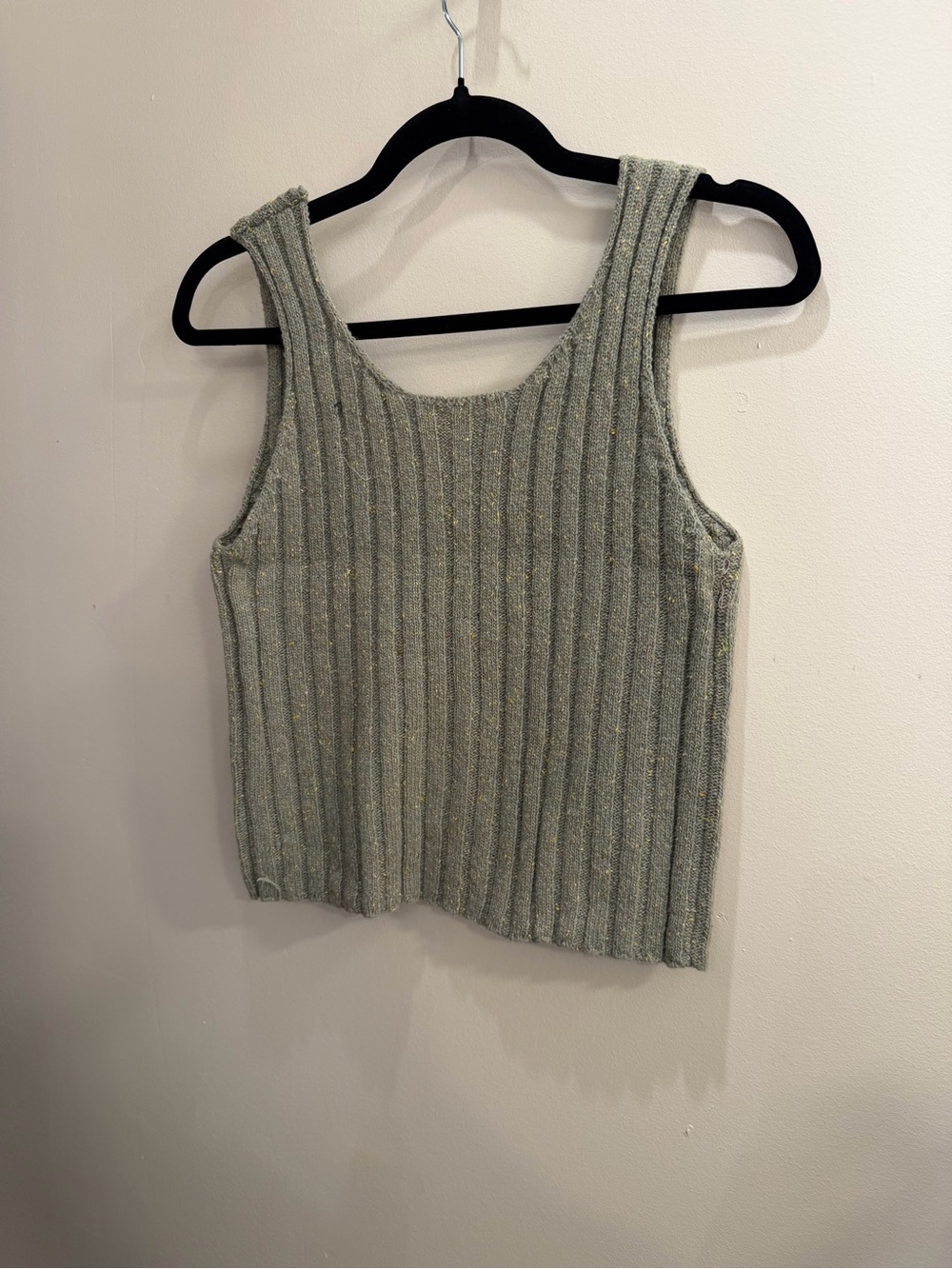 Hem & Thread Ribbed Sage Green Knit Top - Picture 5 of 6